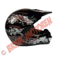 Helmen en Brillen - Crosshelm maat L zwart type1 - Helm cross - 5037
